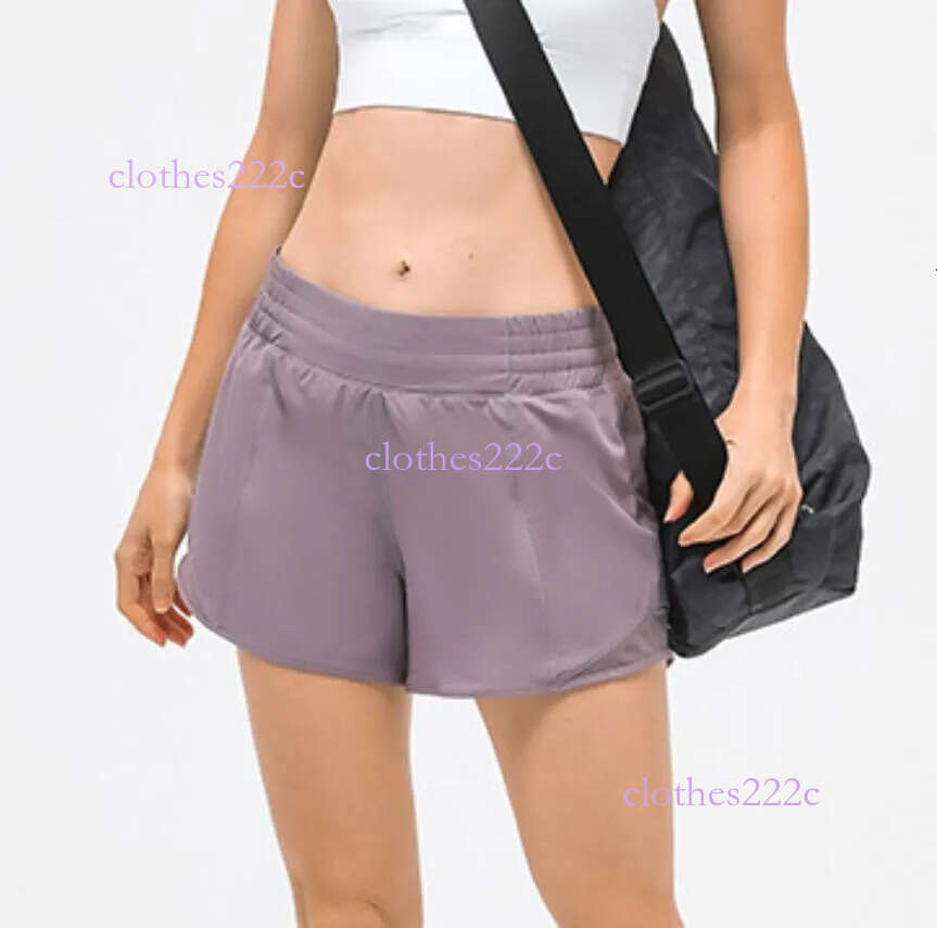 Elastic Waist Mesh Women's Hotty Hot Shorts Yoga Pants Running Fiess Casual Loose Breathable Hidden Zipper Pocket Sports Short Gym Clothes Women 