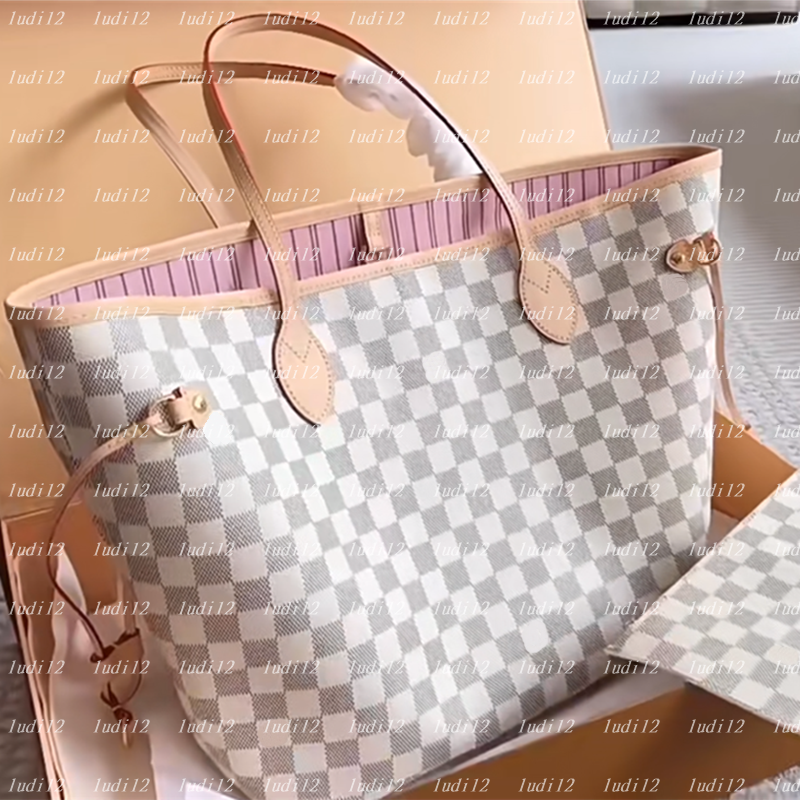 Double Up Bags neverfulltote Designer Bag shopping bag Womens crossbody shoulder bag leather mirror quality handbag Luxury bag 2PCs Tote travel bag wallet