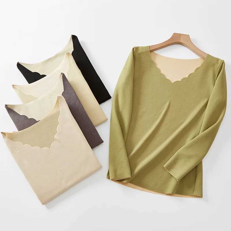 New Winter Womens Thermal Underwear Set Plus Velvet Warm Thermo Lingerie Crop Top Masculino Long Johns Thermal Shirt Pant Women T251018