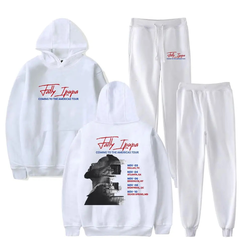 Fally Ipupa Coming to The Americas Tour Fall Suit Cool Hoodies Jogger Pants 2 Piece Sets Casual Sweatsuit Unique Sweatpant Sets 251017 - view 3