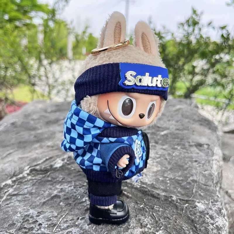 Clothes For 17cm Labubu Doll clothes Street Trend Style Set Labubu V1V2 outfit fashion boy clothing shoes accessoriesT251018