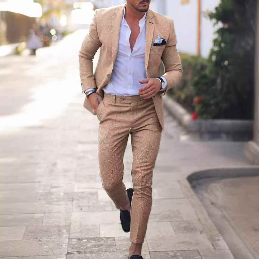 Suit k1699 Trendy Casual Jacket - Elegant Double-Breasted Design
