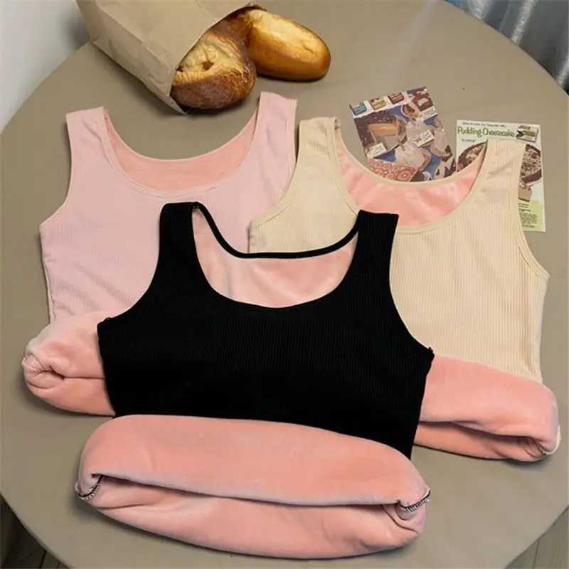Woman Thermal Vest Thickened Soft Plush Inner Wear Solid Bottomed Undershirt Constant Temperature Heating Warm Slim Comfort Vest T251018