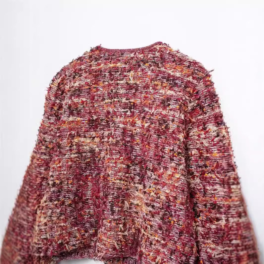 2025 Autumn/Winter New Designer fashion Jacket Top Women's Fashion Luxury Texture Single breasted Multi color Knitted Cardigan Jacket