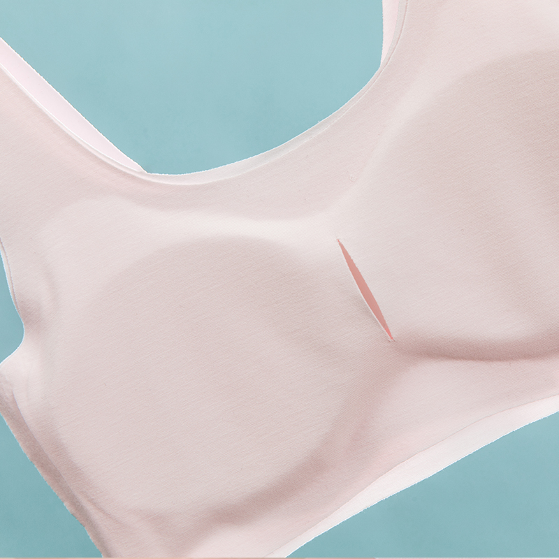 Girls' Underwear Lightweight Teenage Bra for Developmental Stage Seamless Stage 2 Tank Top Developmental Stage for Elementary