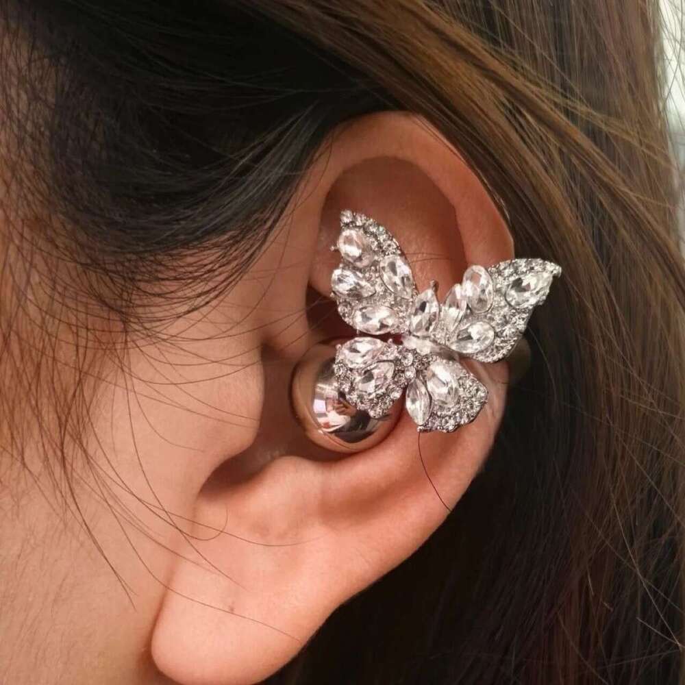 Trendy Zircon Clip Niche Fashion Exquisite Design Ins Style Personalized DIY Flash Dia Earphone Accessories