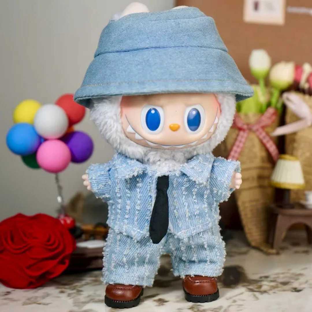 New For Labubu Doll Clothing Set Hat 17cm Sweet Heartbeat Couple Clothes Shoes Doll DIY Accessories Training Sitting Toys GiftsT251018