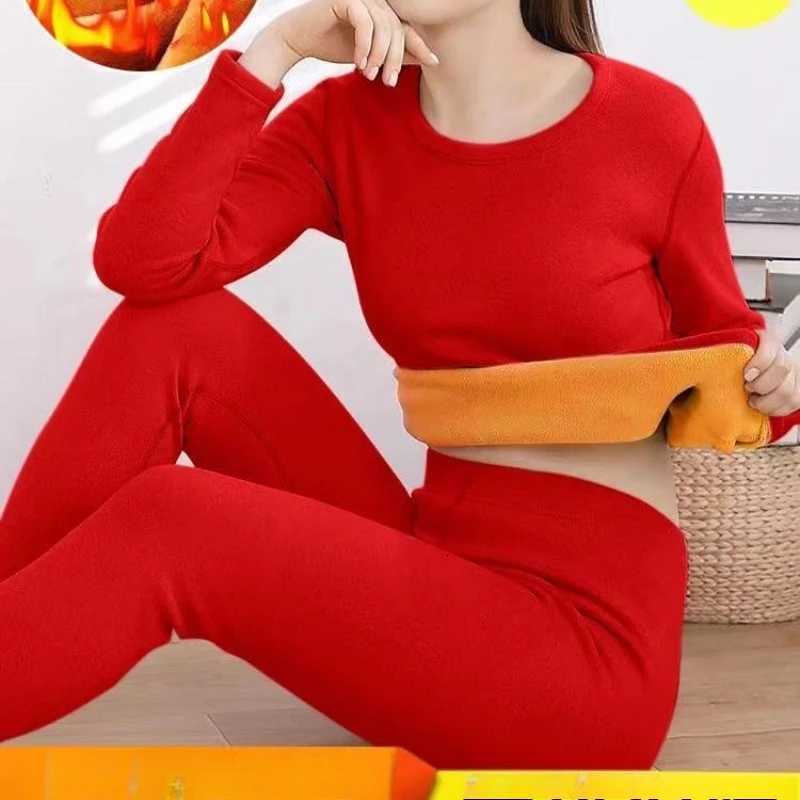 New Warm Thermal Underwear Sets Sexy Ladies Intimates Long Johns Women Female Middle Collar Thermal Shaping Clothes T251018