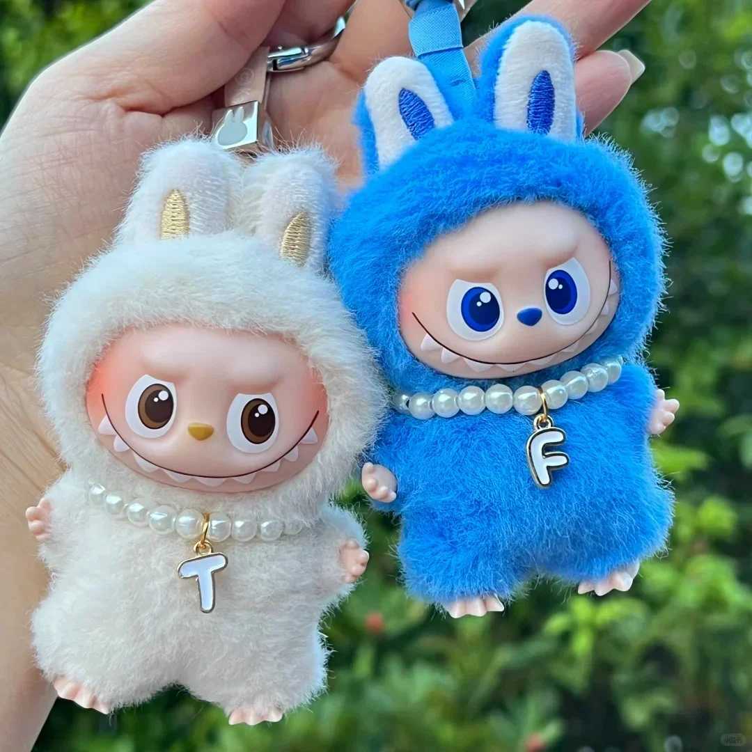 Mini Labubu Pendant Accessories Letter Pearl Necklace For Labubu V4 Pin For Love Clothes Labubu Series Doll Clothes AccessoriesT251018