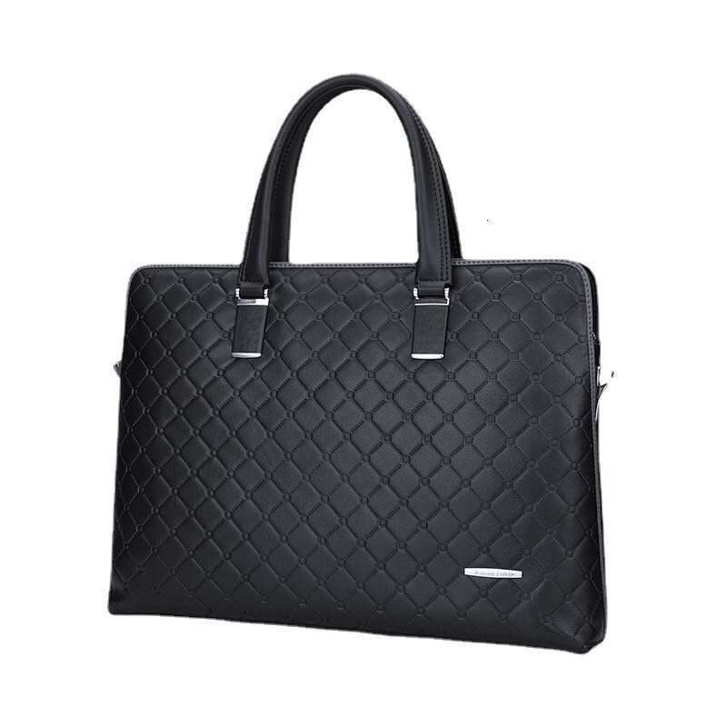 Luxury bag Commuting Briefcase for Men Single Shoulder Top Layer Cowhide Business Travel Handbag Crossbody Bag Laptop