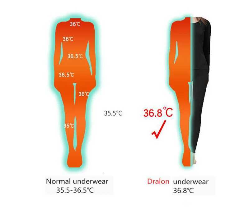 DRALON women long johns velvet inside long sleeves skirt thermal tops female Stretch Warm Underwear Set plus size T251018