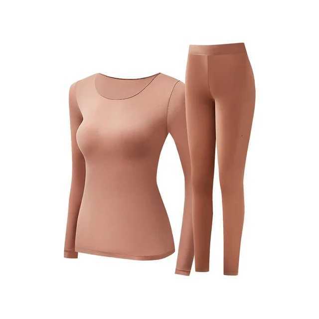 Womens Thermal Underwear Autumn Winter Bottoming Shirt Longsleeved Tshirt Thin Thermal Top Second Womens Thermal Suit T251018