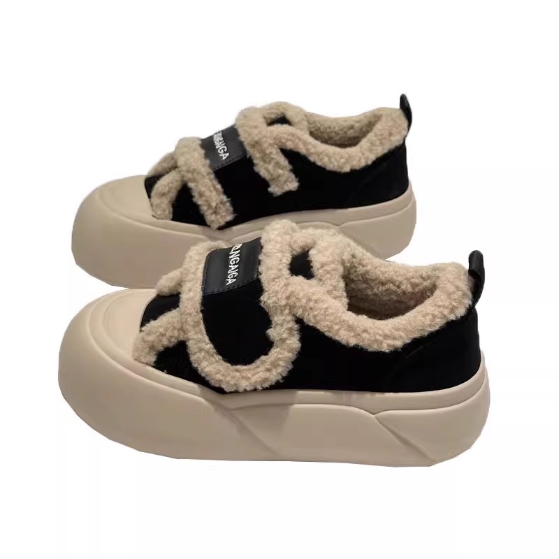 Free shipping designer shoes Dad's shoes with velvet new spring and autumn versatile sponge cake thick sole height increasing Tear-proof