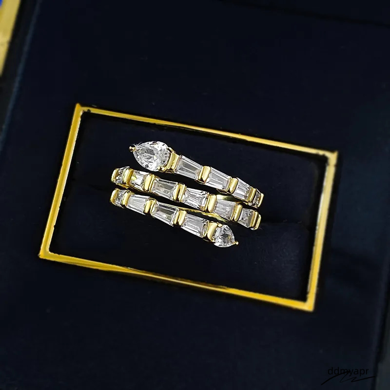 Sterling Sier Engagement Rings Pear Cut Moissanite Dia - Elegant Bridal ddmyApr Band For Women, Promise Ring