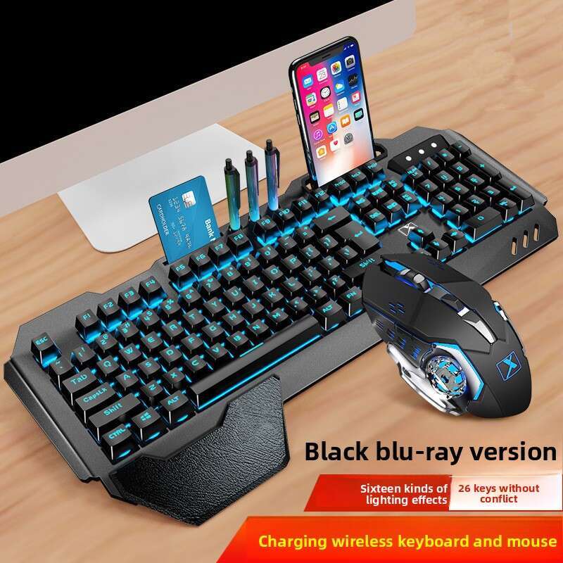 New Alliance K680 Rechargeable Wireless Gaming Mechanical Feel Keyboard and Mouse Set
