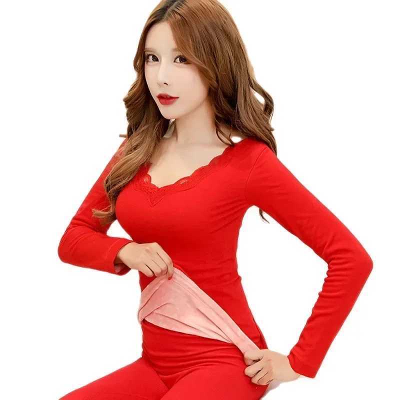 Plush Thick Thermal Underwear Bottoming Shirt for Women Winter Thermal Underwear Women T251018