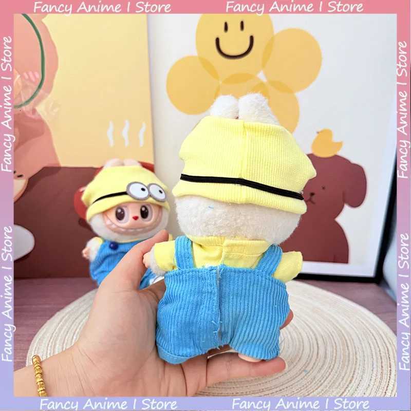 Cartoon Labubu Doll Clothes Cute Minions Outfit Mini Plush Doll Clothing Sets Kawaii for V1 V2 V3 Labubu Doll Accessories GiftsT251018