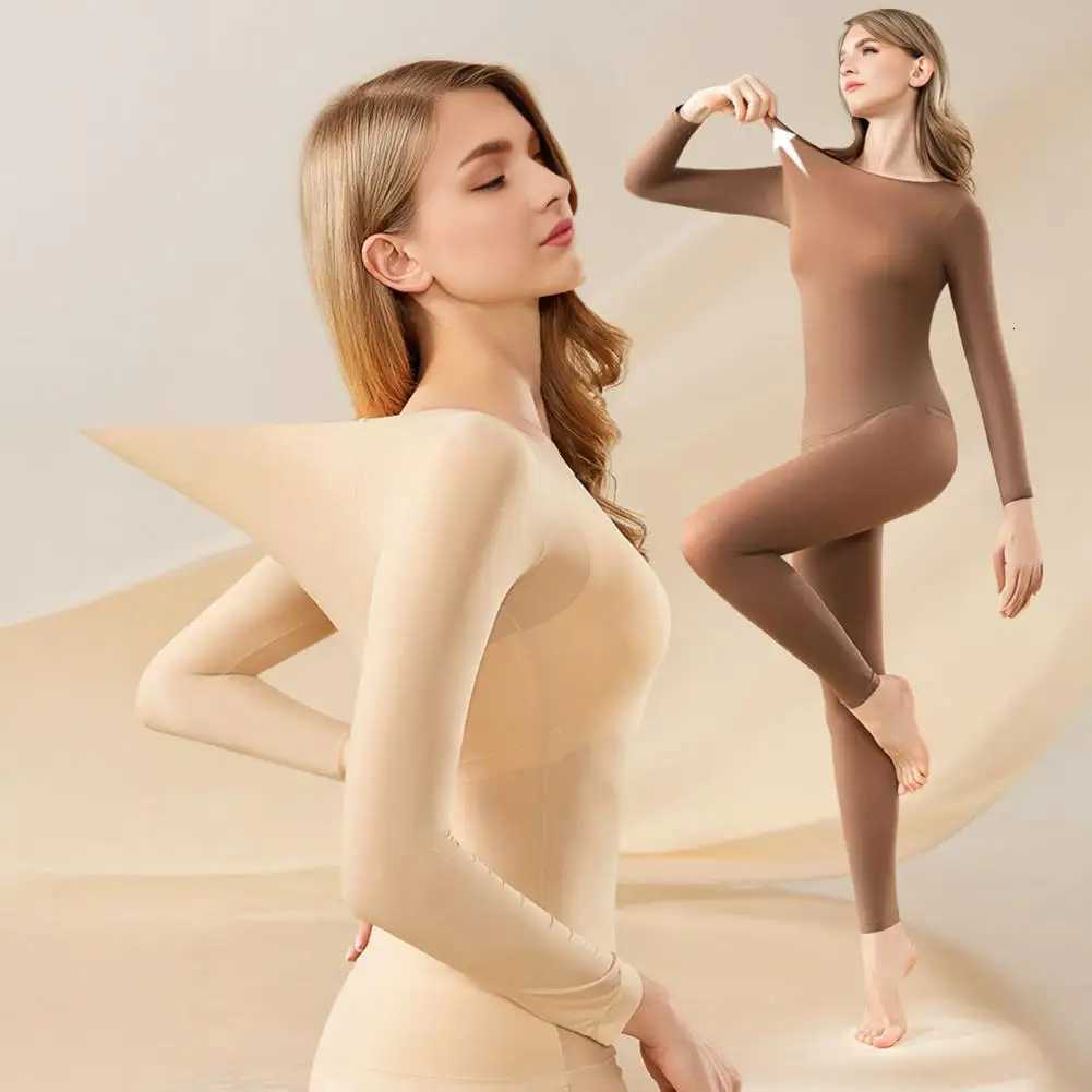 2025 Warm Thermal Underwear 1 Set Sexy Ladies Intimates Long Johns Women Shaped Sets Female Thermal Shaping Clothes Base Layer T251018