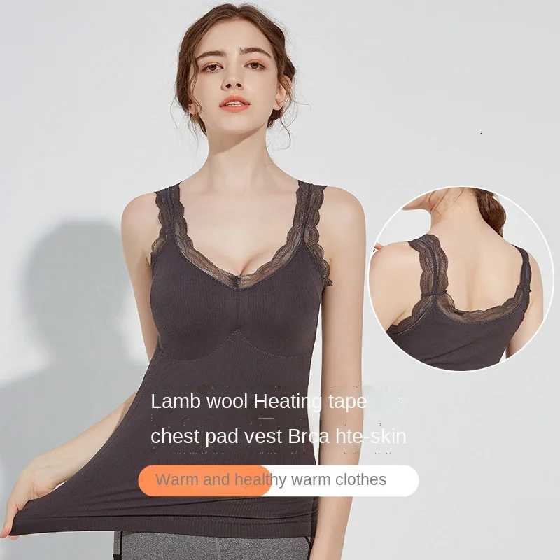 Autumn and Winter New Seamless Fleece Thickened Thermal Underwear Women s Comfortable Slim Fit Girl Warm Bottoming Vest T251018