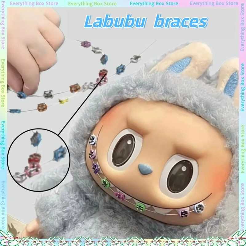 17cm Labubu Accessory Braces Labubu DIY Color Decoration Braces Doll Transparent Braces Bracket Doll DecorationT251018