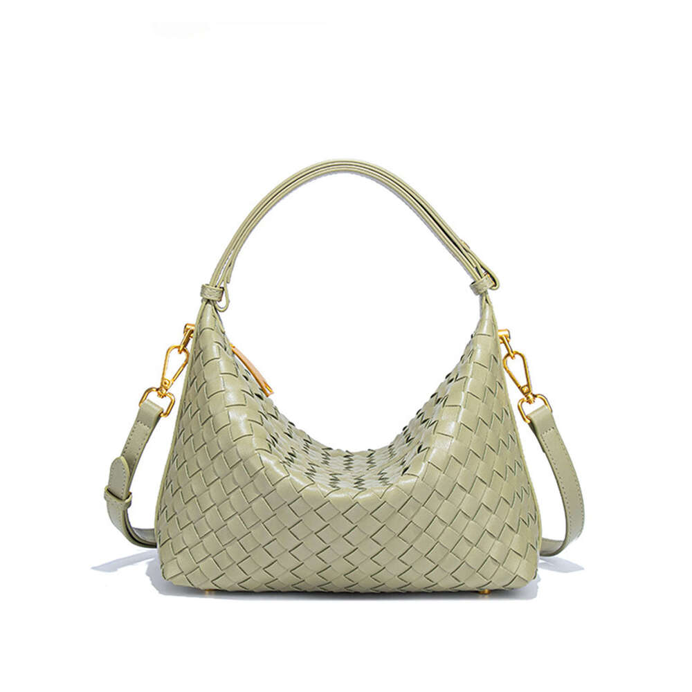 Niche High-End Hand-Woven Fashionable Single Shoulder Crossbody Lunch Box Trendy Handheld Bento Bag Z260124