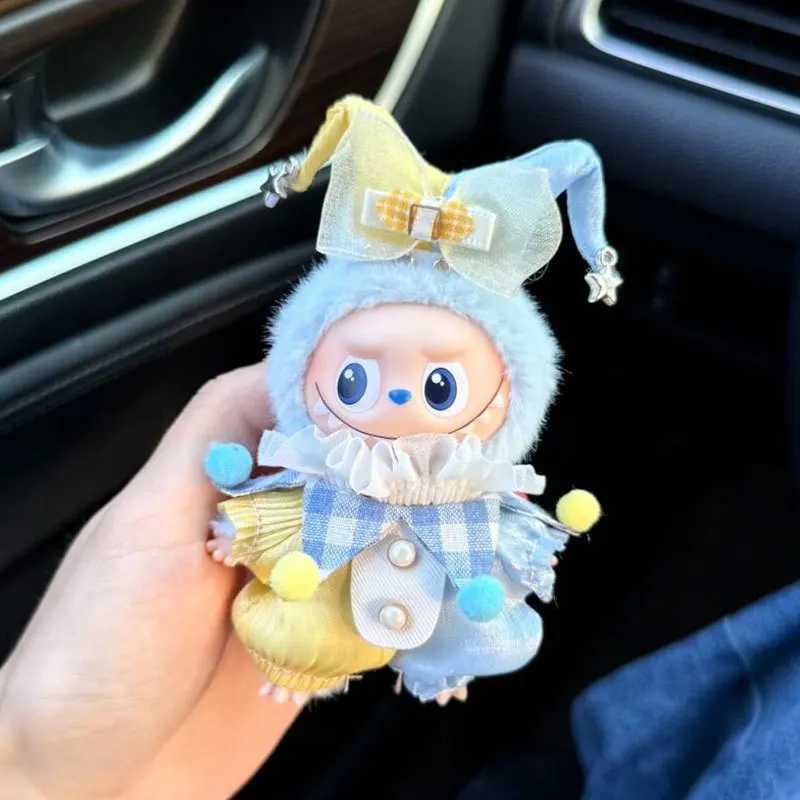 For Mini labubu 40 DollS Clothes Outfit Accessories for 105cm Labubu and 10cm Cotton Doll Color Ball Clown Suit ClothingT251018
