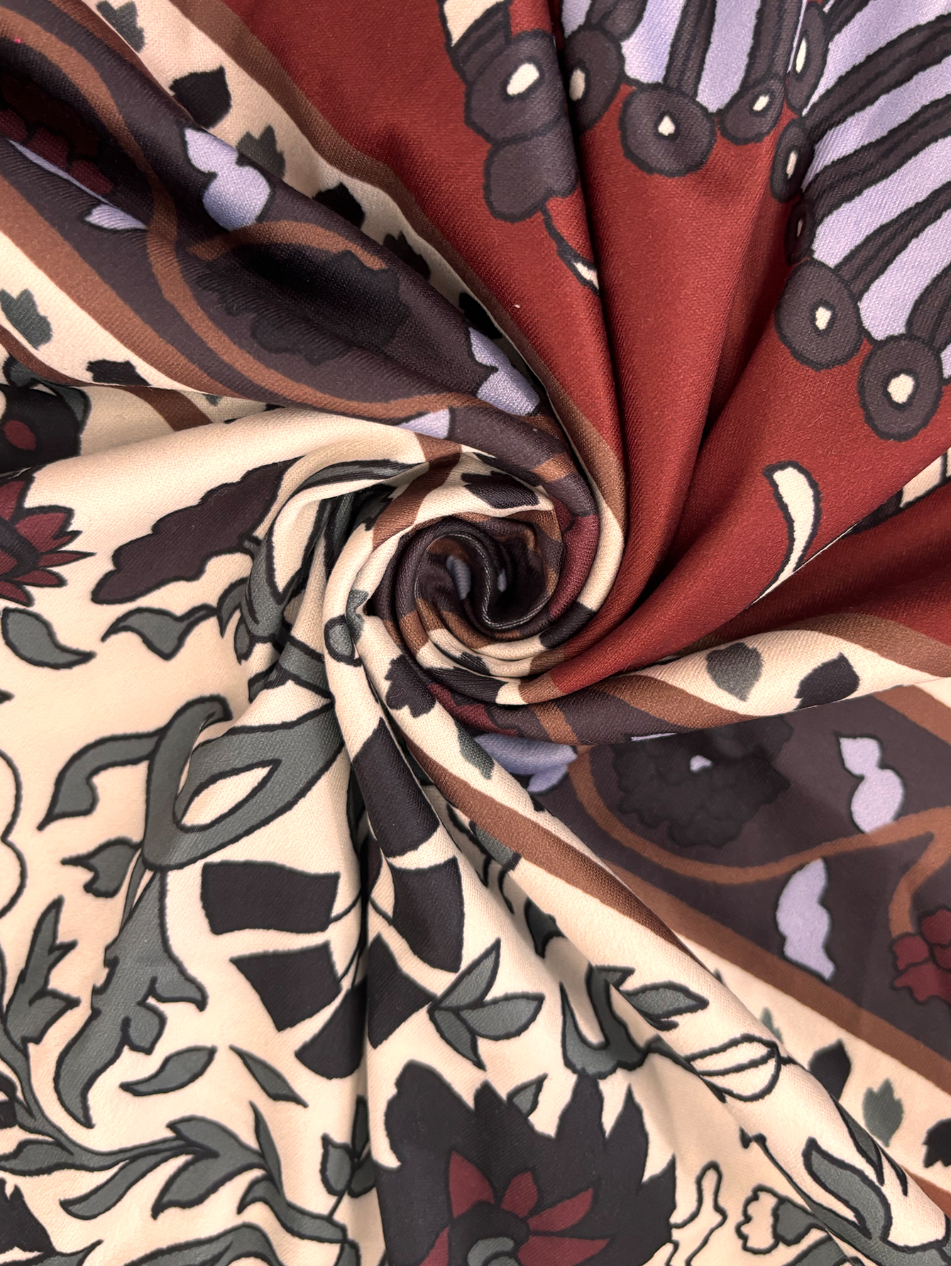 Women's Autumn Winter Retro Ethnic Floral Print Midi Dress - Versatile Casual Party Elegant Dress-CF56314