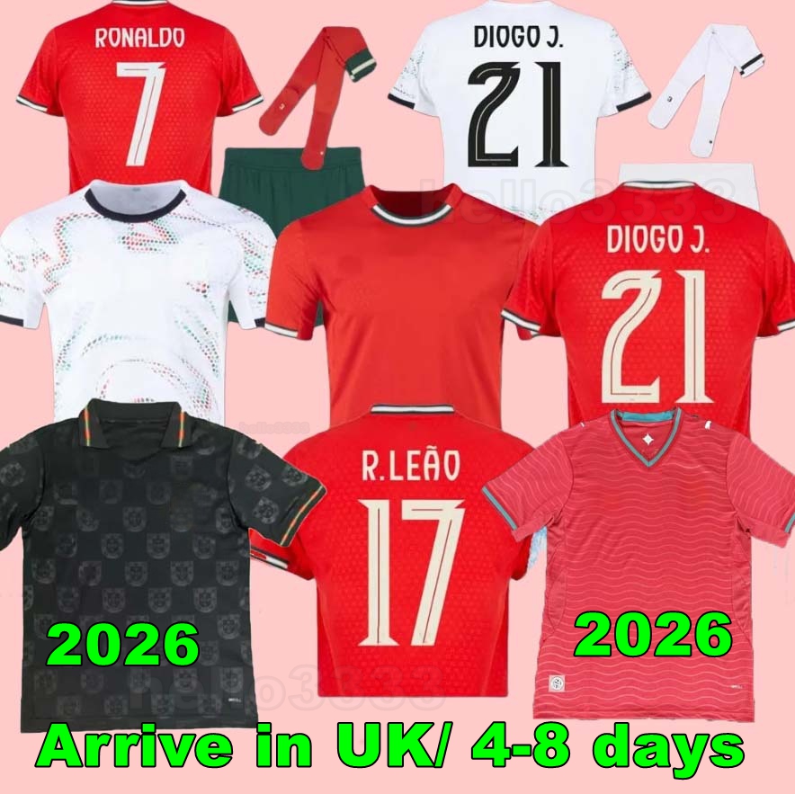 2026 Ronaldo JOAO FELIX Portugal soccer jerseys 25 26 RUBEN NEVES Portuguese football shirt BERNARDO BRUNO FERNANDES camisa de futebol men women kits kids equipment