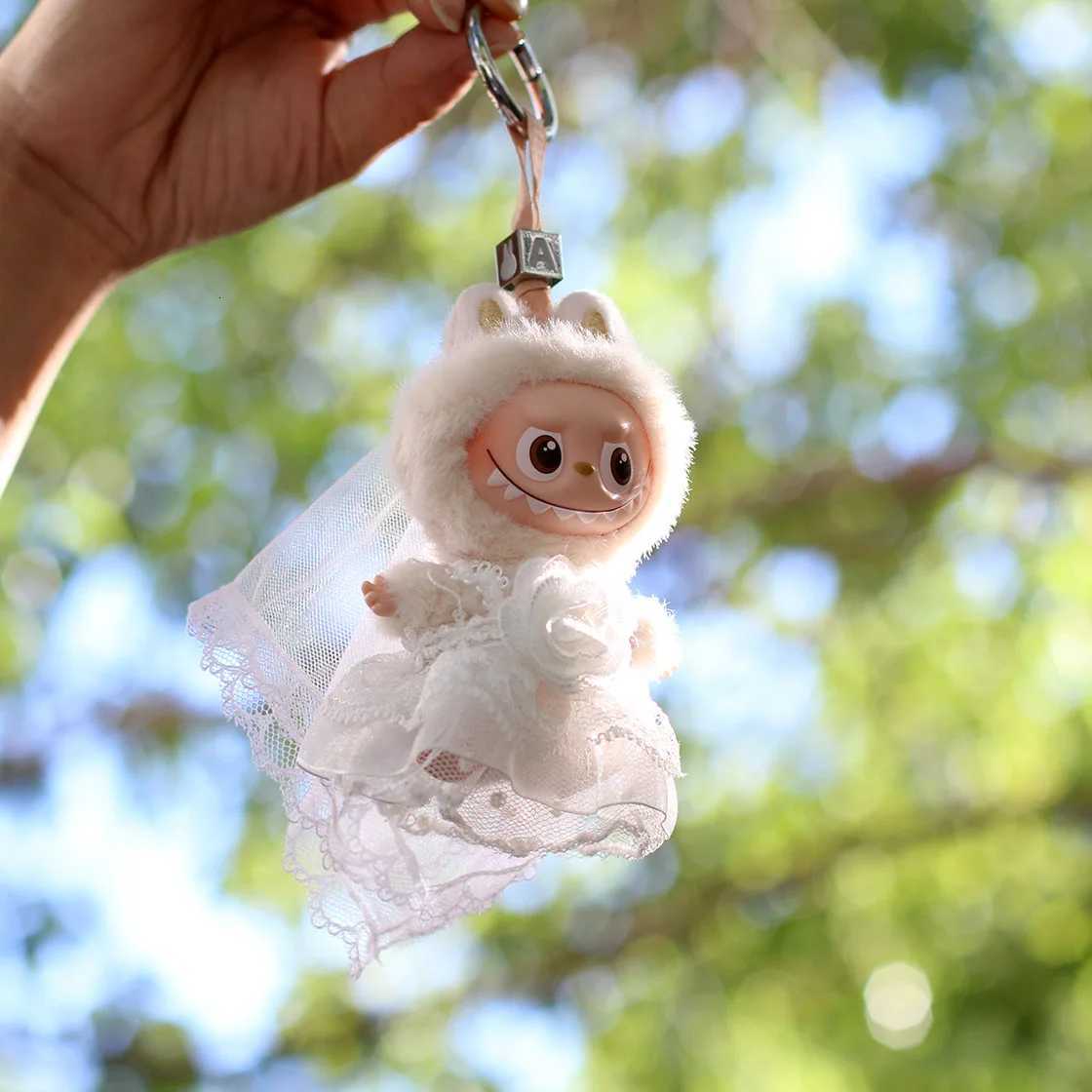 10cm Mini Labubu 40 Doll Clothes Dress Wedding Gown Swimsuit Bathrobe Suspender Pants Outfit for Mini LabubuT251018