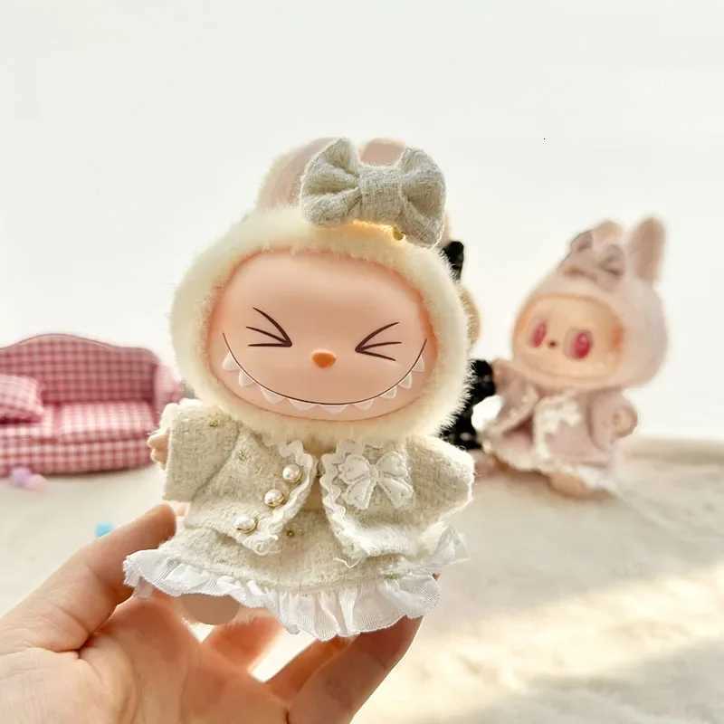 Sweet Princess Style Dolls Cloth for Labubu 17cm The Monster Outfit Accessories Clothing DIY Kids Gift Highquality Dress CloakT251018