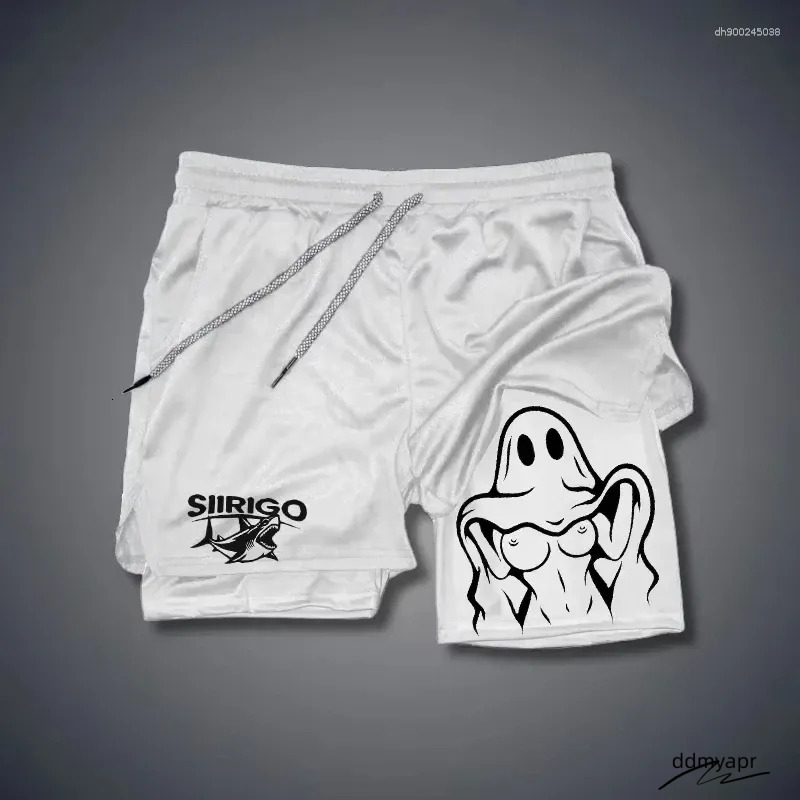 Men's Double Layer Running Shorts - Quick Dry Breathable Gym ddmyApr & Fiess Apparel