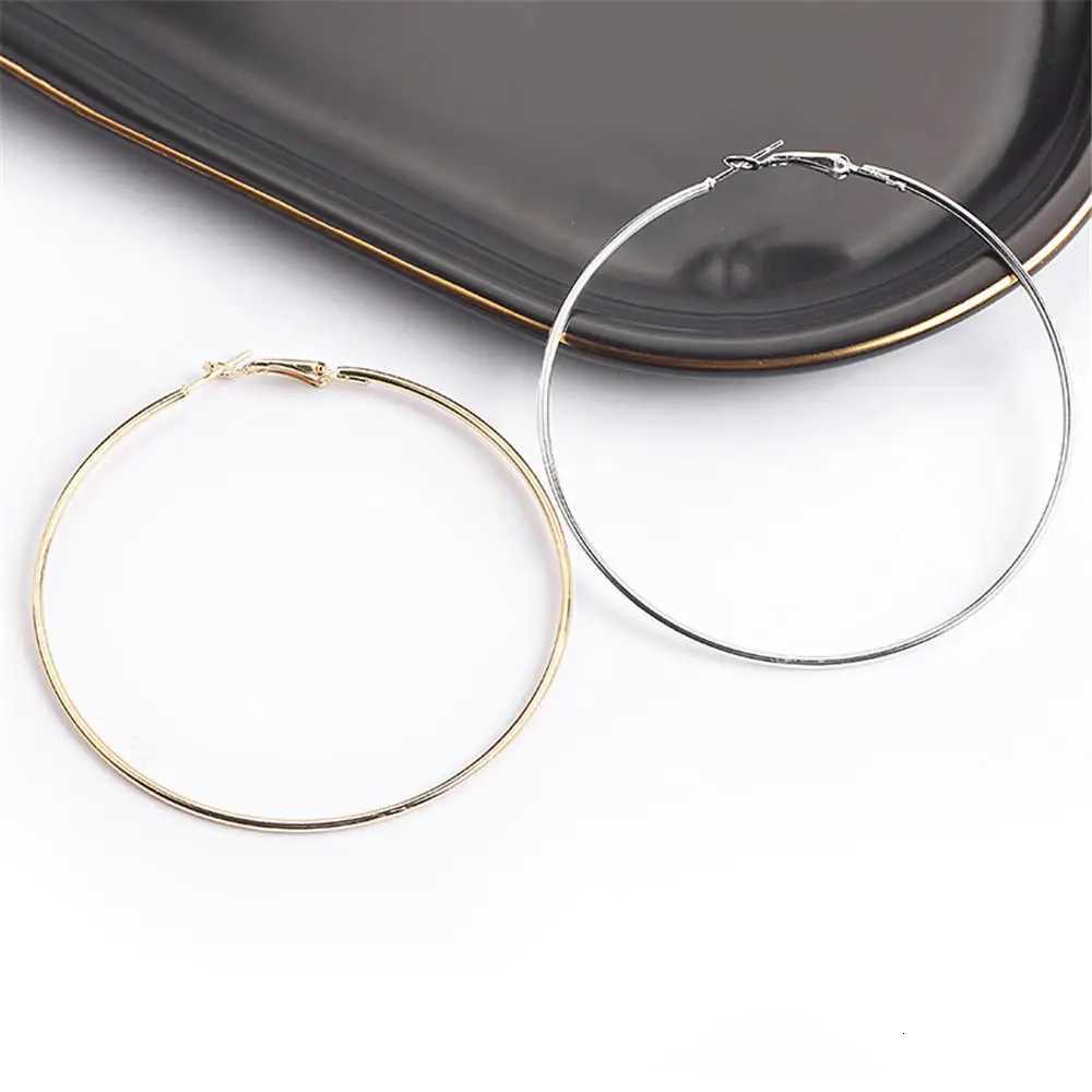 3 6Pairsset Oversi Huge Hoop Earring For Wen Exaggerated Sexy Smooth Big Circle Earing Creole Aros Mujer Oreja Party Gift X251018
