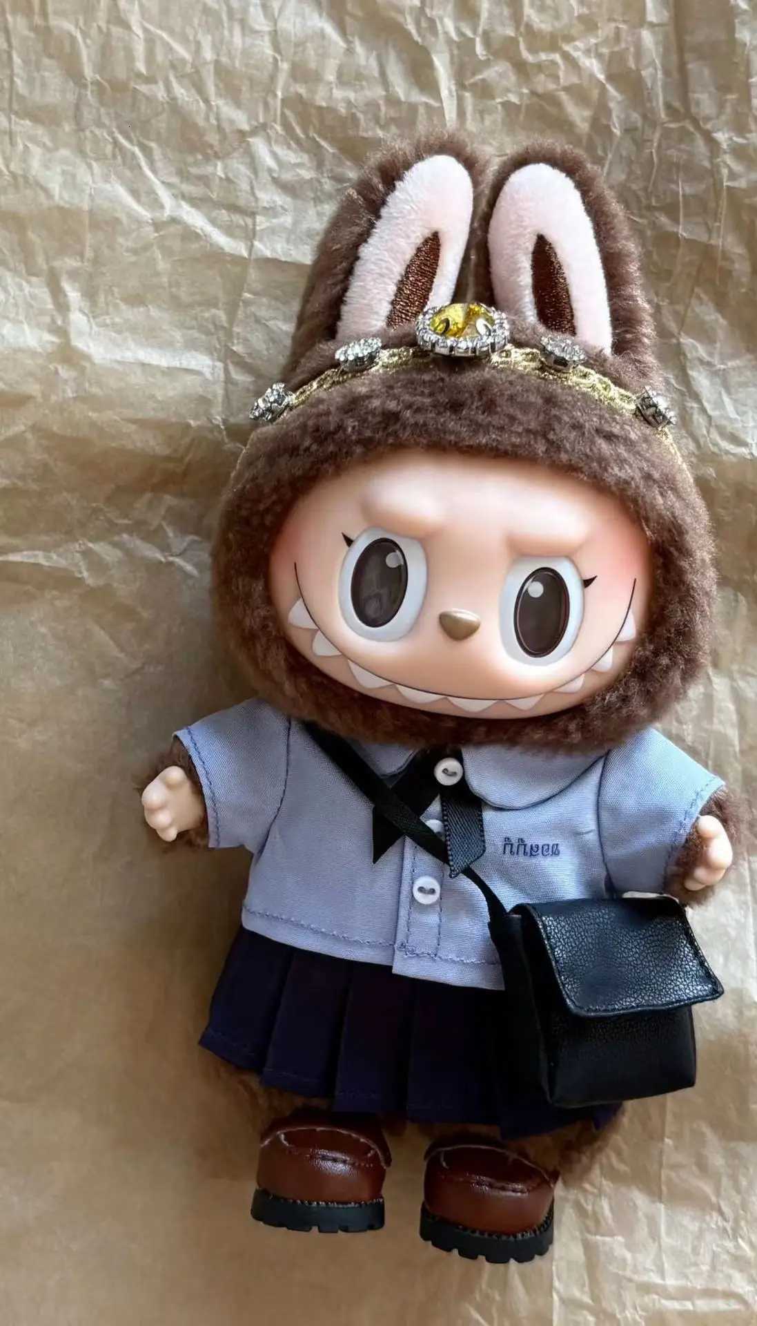 NEW Cloth for Labubu Thai School Uniform Handmade Shirt and Pleated Skirt Outfit for V1V2V3 Dolls Clothes Collection Girl GiftT251018