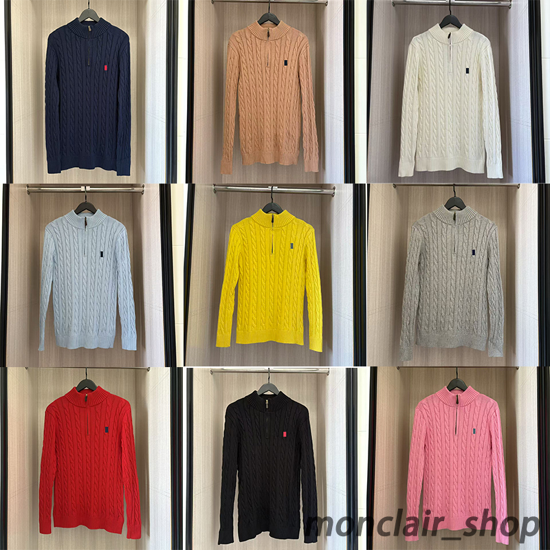 Designer sweater round neck knitted mens womens sweater Luxury coats new fashionable custom pony embroidery top thickened warm pullover jacket