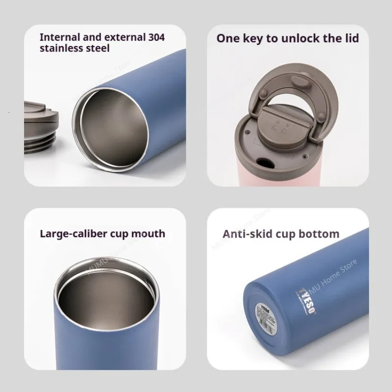 Tyeso 360500ML Stainless Steel Insulated Keeps Cold and Heat Thermal Mug Travel Coffee Cup LeakProof Vacuum Flasks 251017 W260226