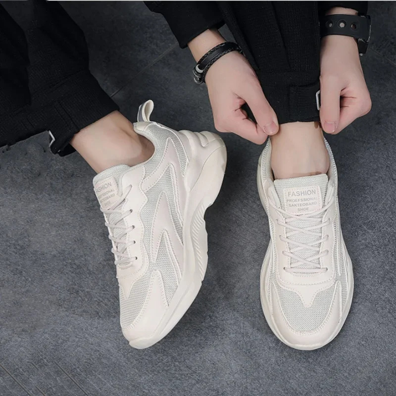 Fashion Breathable Running Sneakers Mesh Men Casual Shoes Comfortable Men Sports Shoes Lightweight Soft Antislip Walking Shoes 251013