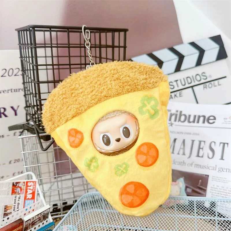 Labubu Clothes For 1517cm Doll Cute Tomato Pizza Hanging Ornament Protective Storage Bag Plush Cotton Idol Doll DIY AccessoriesT251018