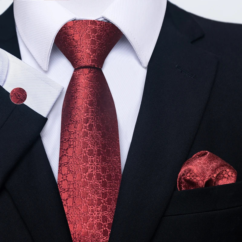 Fashion 8 cm Tie Pocket Squares Set Wedding Present Necktie Suit Accessories Fit Formal Party Holiday Gift 251014