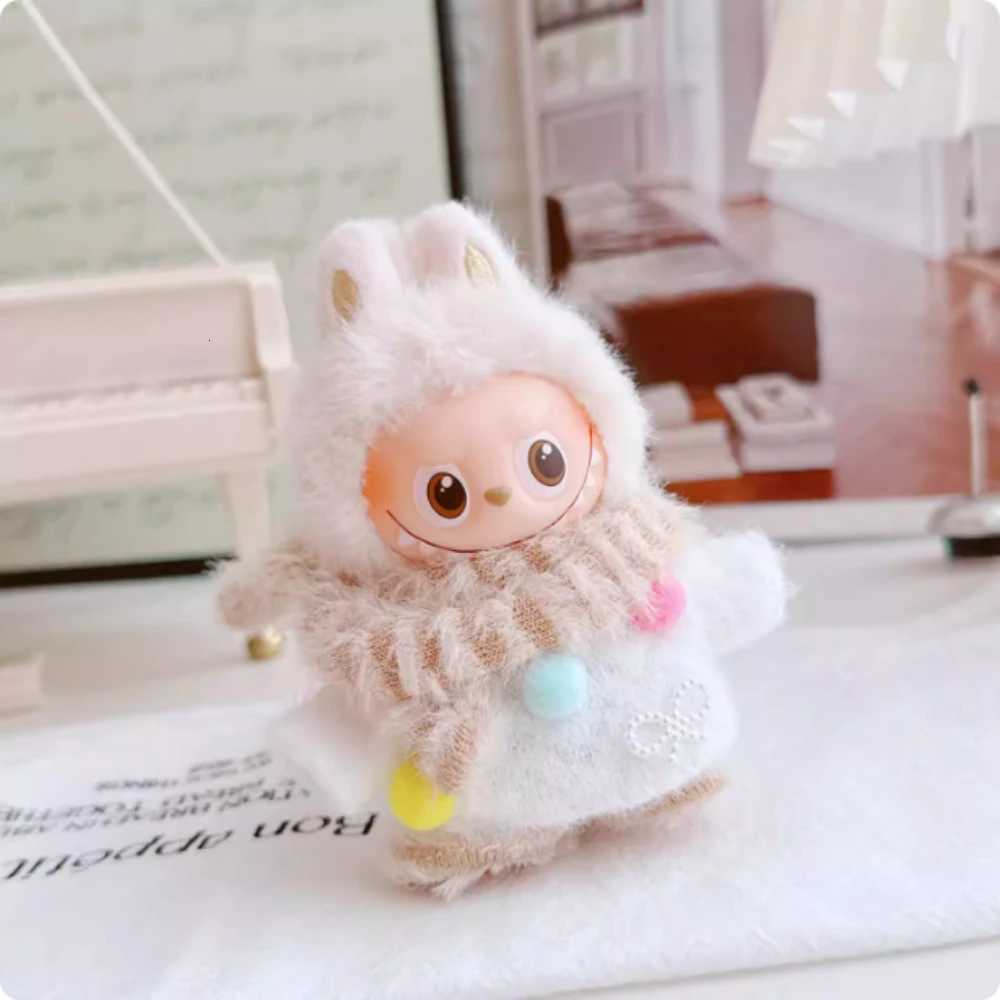 For 105cm Labubu 40mini Clothes Sexy and Cute Bellybandsoverallsmilk Winter Clothes Doll Scarves Accessories Christmas GiftsT251018