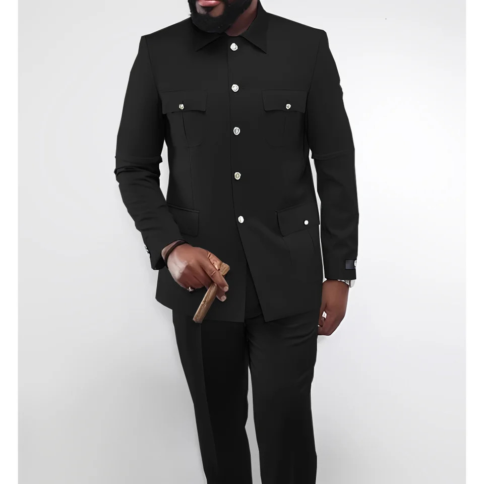 Tailormade Men Suit Two Pieces JacketPants Outfits Chic Casual Party Prom Wedding Set 251010