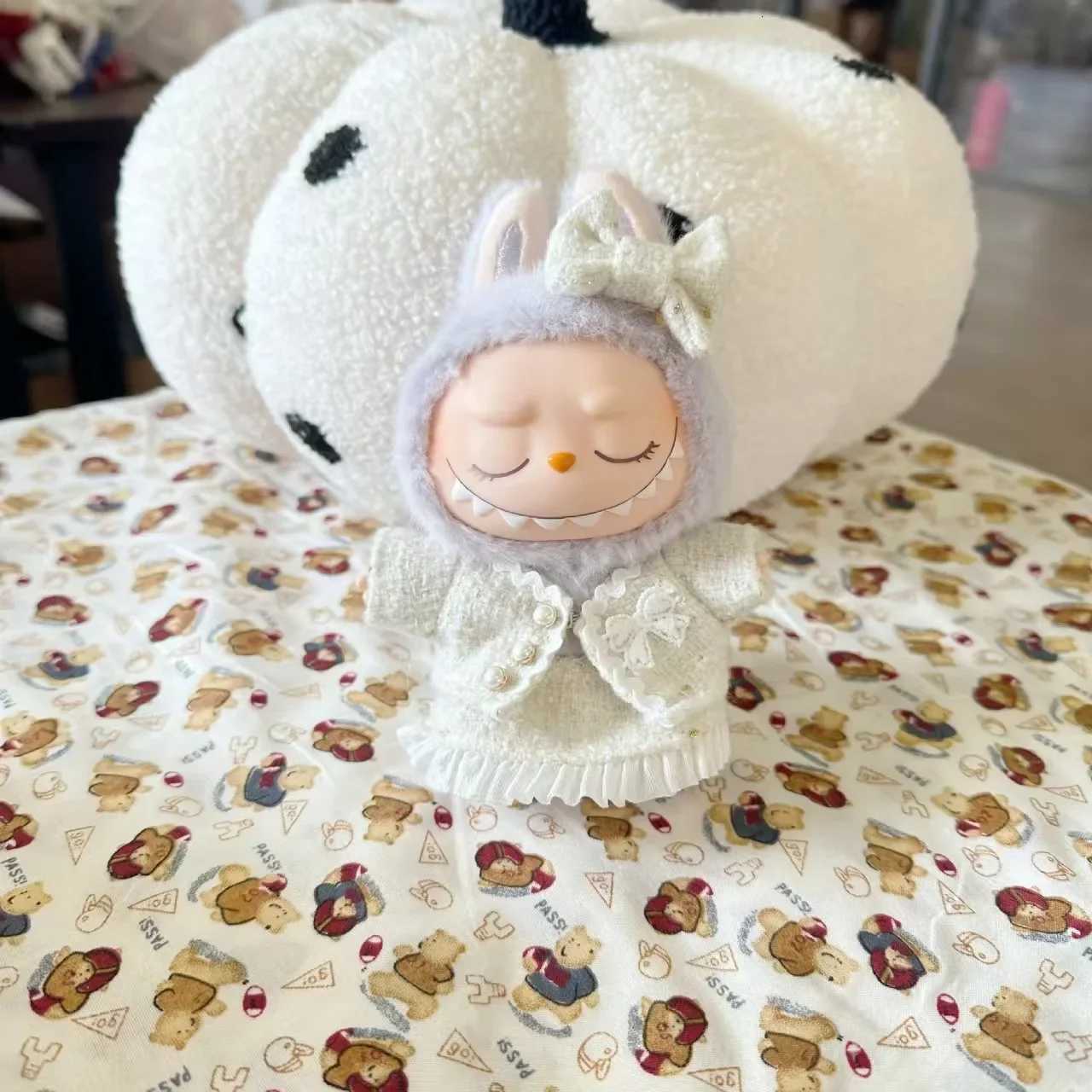 Sweet Princess Style Dolls Cloth for Labubu 17cm The Monster Outfit Accessories Clothing DIY Kids Gift Highquality Dress CloakT251018