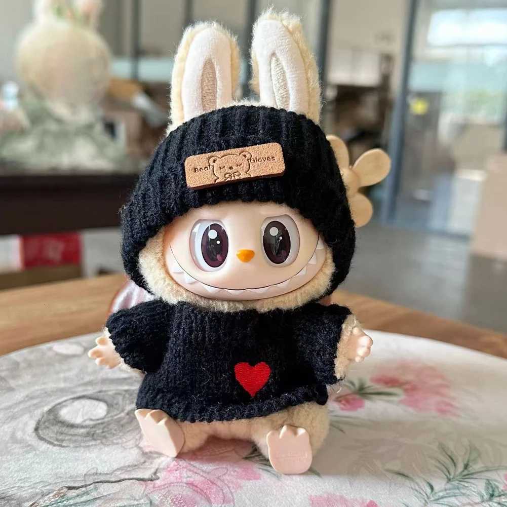 For Labubu 1517cm V1 v2 Clothes Outfit Sitting Clothes Cute Sweater Hat Outfit Accessories Fashion Dolls Accessories No DollsT251018