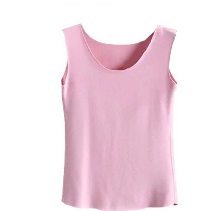 Thermal Shirt Women Sleeveless Elastic Velvet Vest Women Thermal Top V Neckline Warm Underwear Women Soft thermo shirt women T251018