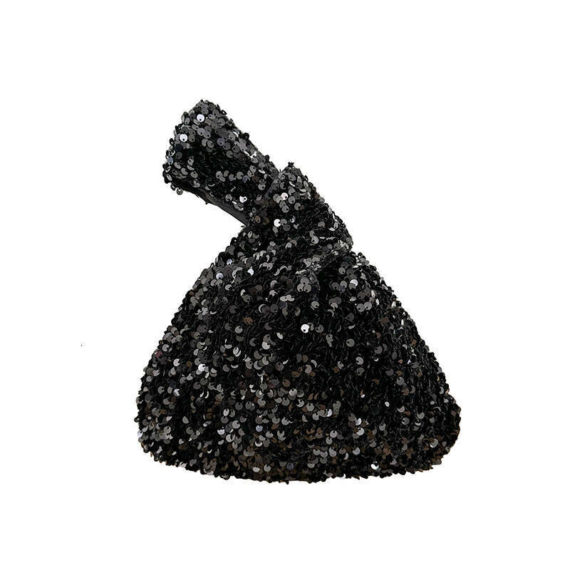 Niche Sequin New Fashion Korean Version Bucket Bag Trendy Silver Bling Handbag For Women B5