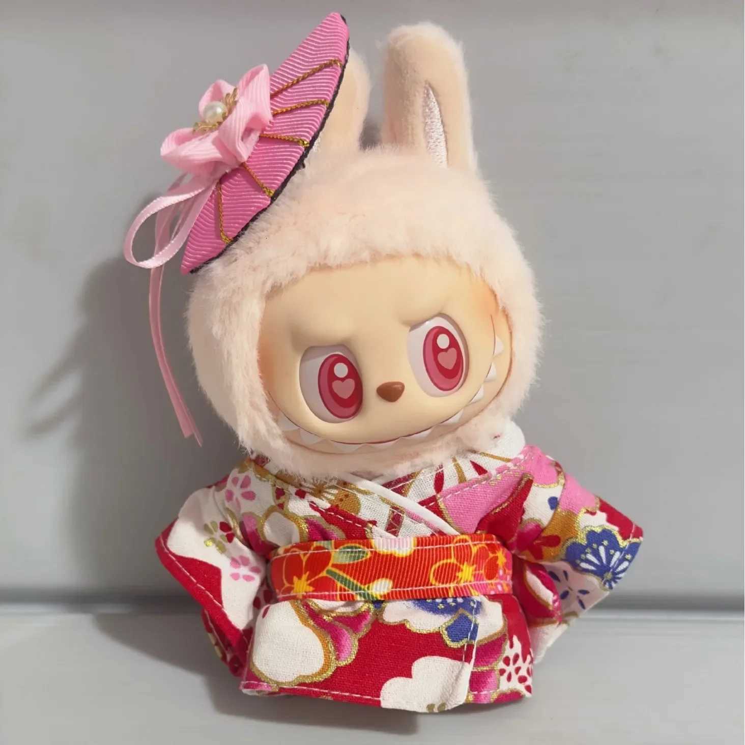 Japanese Kimono Clothing Set for 1517cm Labubu V1 V2 Dolls Ropa Labubu Decoration AccessoriesT251018