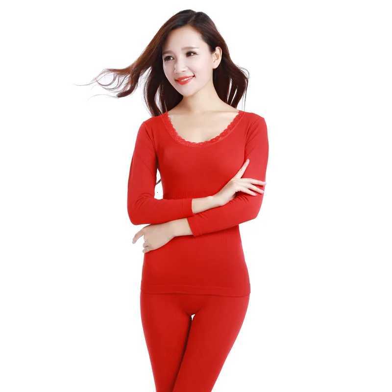 1Set Modal Womens Seamless Thermal Underwear Ladies Warm Intimates Long Shaped Sets Female Middle Collar Thermal Shaping Clothes T251018