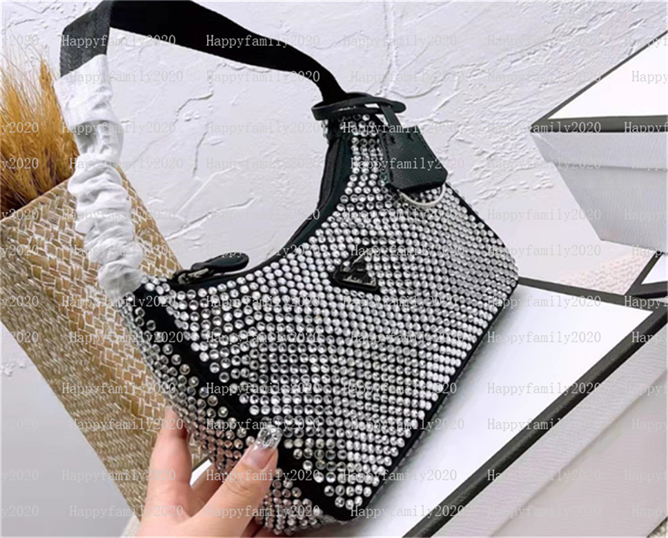 Shoulder Bags 2025 Diamond Women Shoulder Bag New Handbags Summer Fashion Underarm Purses Luxury Totes Classic Shiny Handbag Zipper Multicolor