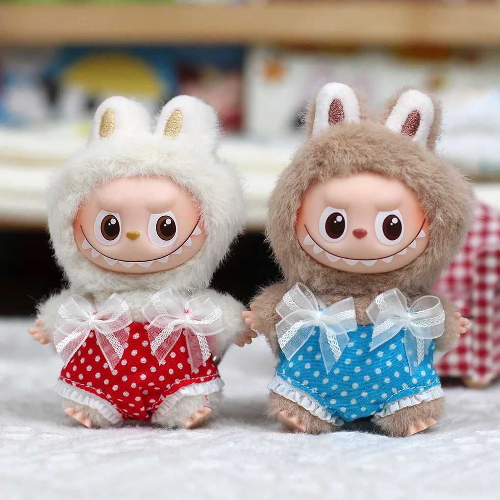 10cm Mini Labubu 40 Doll Clothes Dress Wedding Gown Swimsuit Bathrobe Suspender Pants Outfit for Mini LabubuT251018