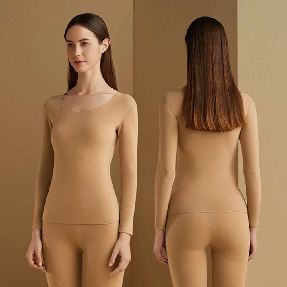 Womens Thermal Underwear Men Winter Clothes Seamless Thick Double Layer Warm Lingerie Women Thermal Clothing Set Woman 2 Pieces T251018