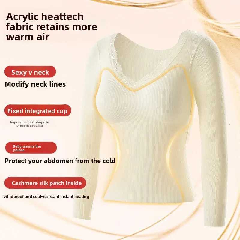 Autumn Winter Cashmere Silk Thermal Underwear Set Warm Underwear Women Autumn Clothes Pants Thermal Clothing Sexy Underwear Set T251018
